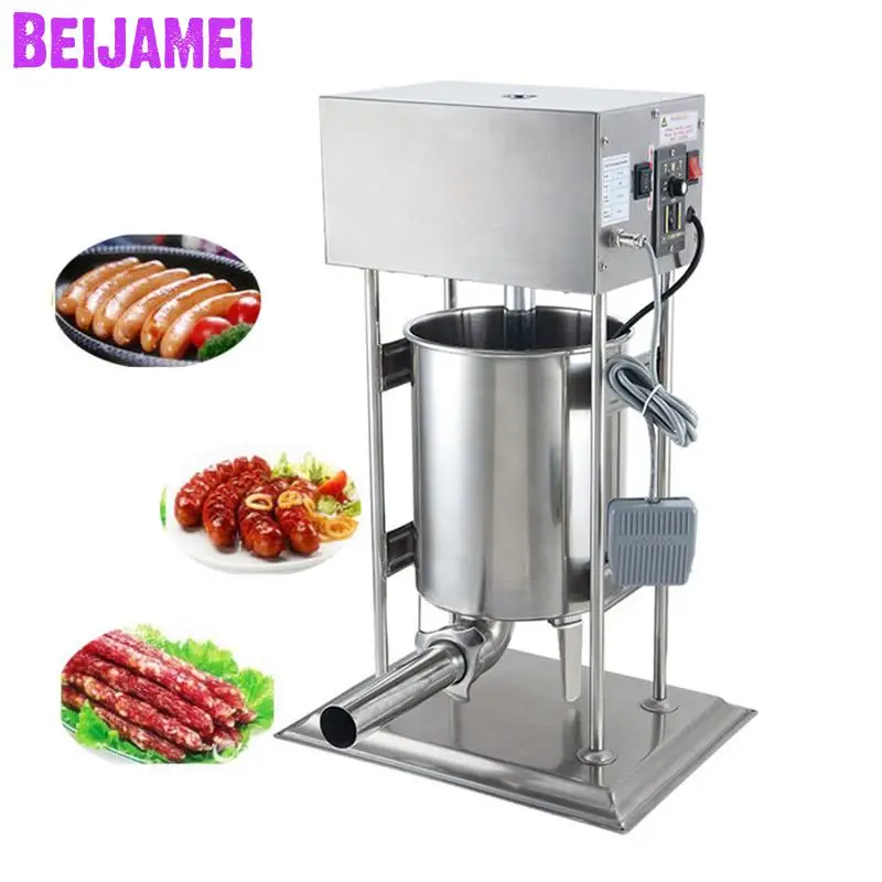 

BEIJAMEI 12L Vertical Restaurant Home 110v 220v Electric Auto Sausage Making Machine Commercial Sausage Filler Stuffer