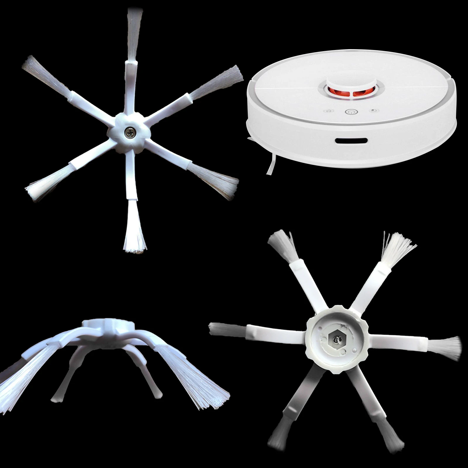 Робот-очиститель белые боковые щетки 2 шт./компл. вакуумные аксессуары Запчасти