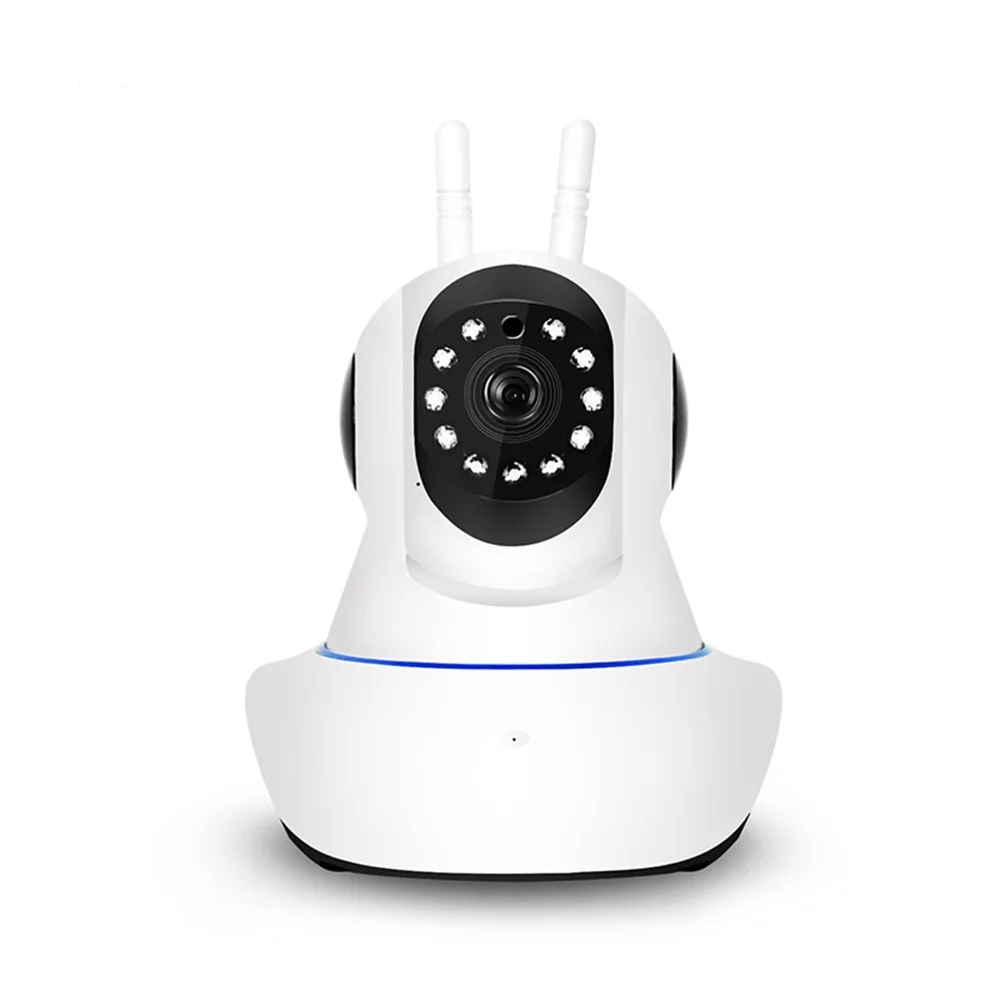Беспроводной WiFi 360 градусов PTZ вращение ночное видение умный дом монитор