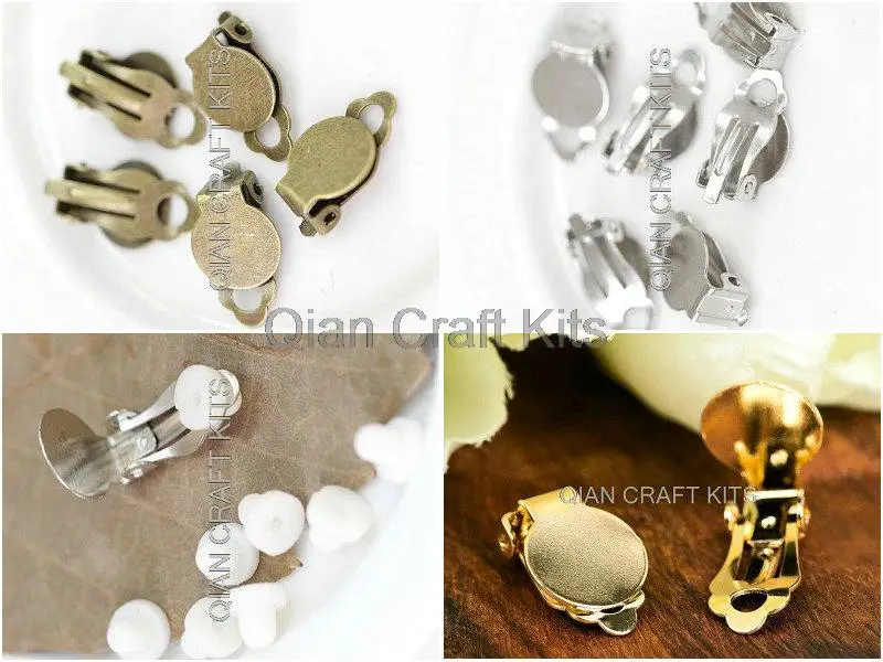 72 шт Подарочный набор 13 мм Цветок серьги гвоздики цветок из смолы или клипсы