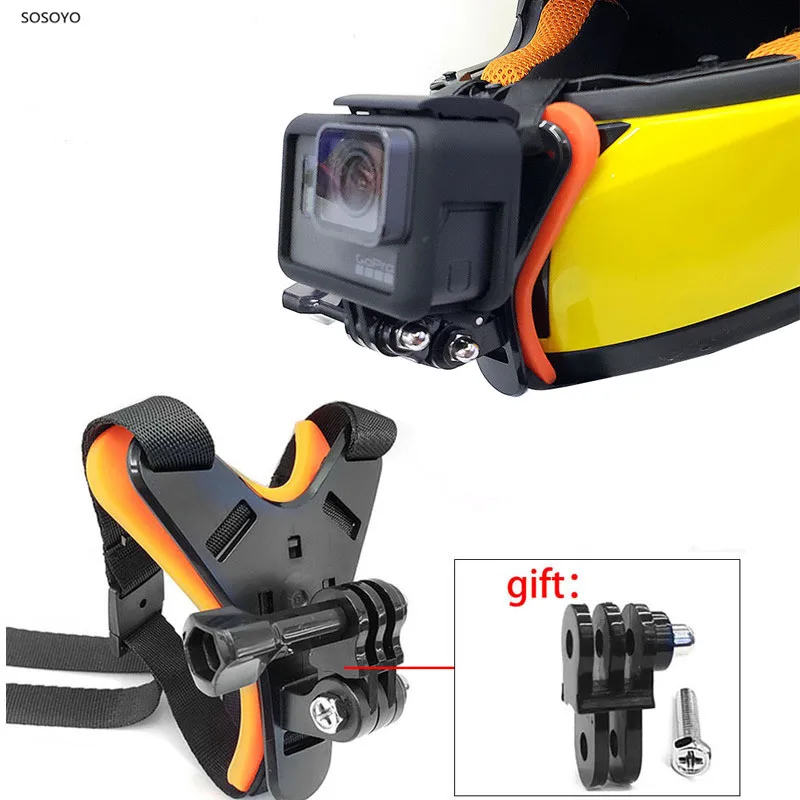 

Motorcycle Helmet Chin Mount Holder Full Face Helmet Chin Stand For dji osmo For GoPro Hero 7 6 5 4 Xiaomi Yi 4k Action Camera