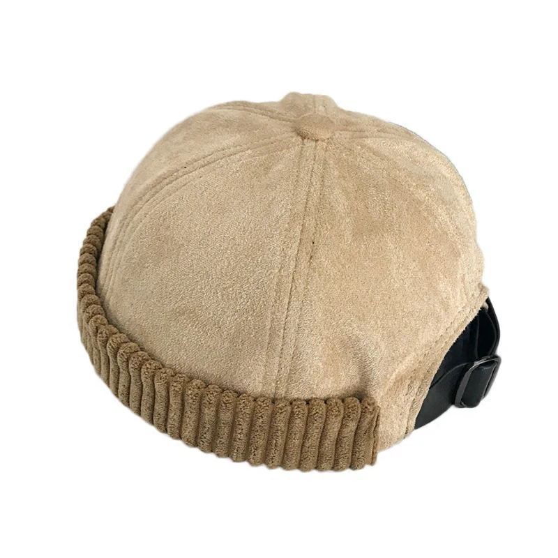 Новый весенний модный однотонный замшевый берет Skullcap в стиле хип-хоп зимняя