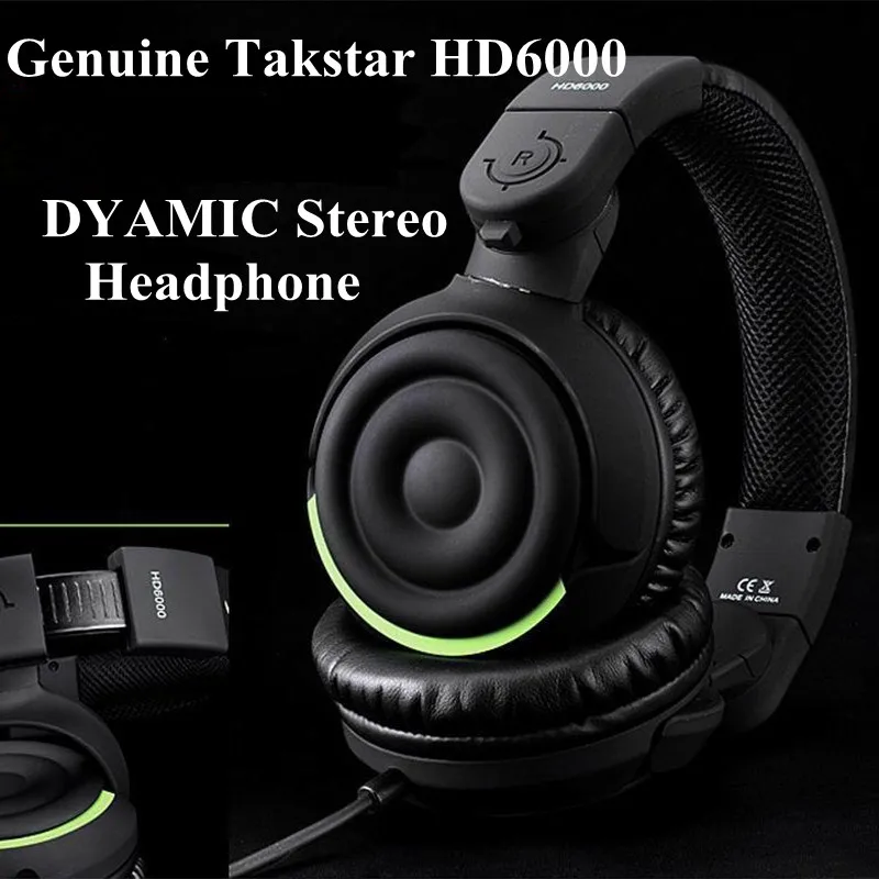 Настоящие наушники Takstar HD6000 динамические стереонаушники для студийной