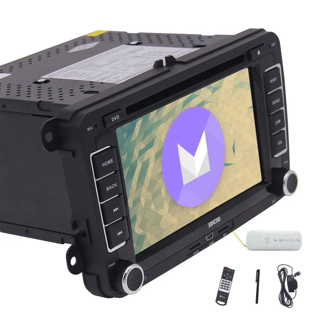 4G ключ + 4 ядра автомобильный dvd-плеер Android 6 0 2Din стерео gps навигация 7