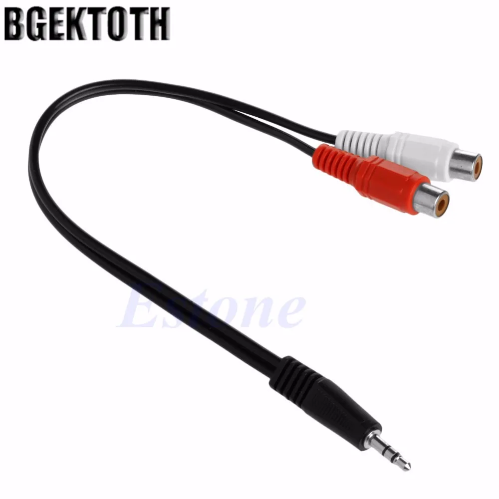 BGEKTOTH 3 5 мм штекер 2 RCA гнездо стерео аудио адаптер наушники Y сплиттер кабеля|3.5mm