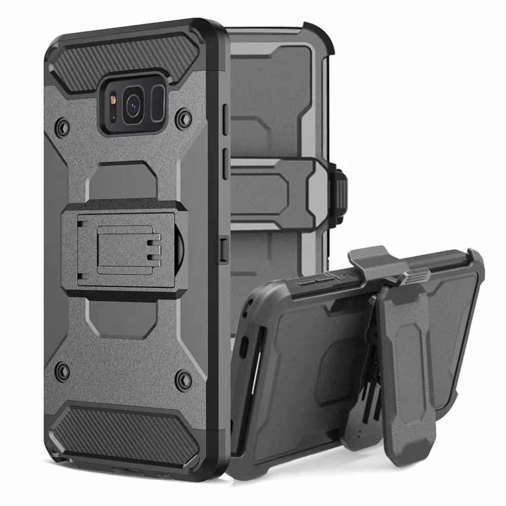 Защитный чехол 3 в 1 для Samsung Galaxy S8 Plus тонкий защитный из ТПУ с защелкой S8|case for samsung