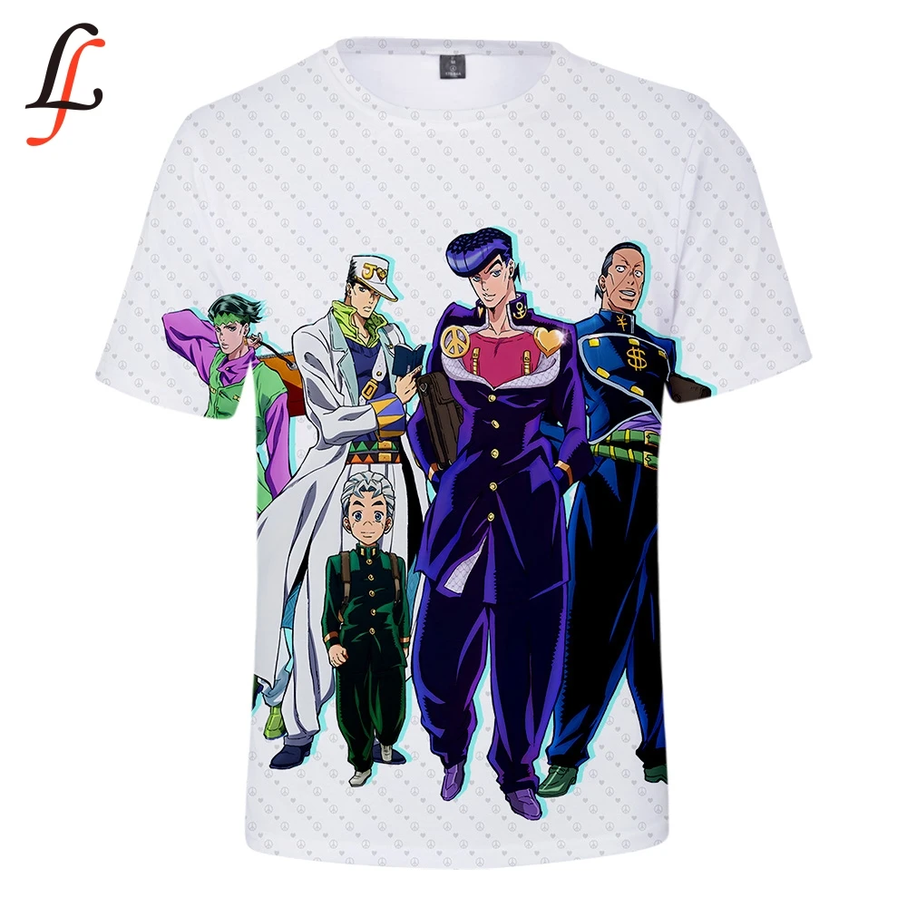 JOJO невероятное приключение Для мужчин 3D печати, футболка в стиле японского Для женщин футболки в стиле «унисекс»; модная новинка уличная одежда забавные футболка; Топы TS03