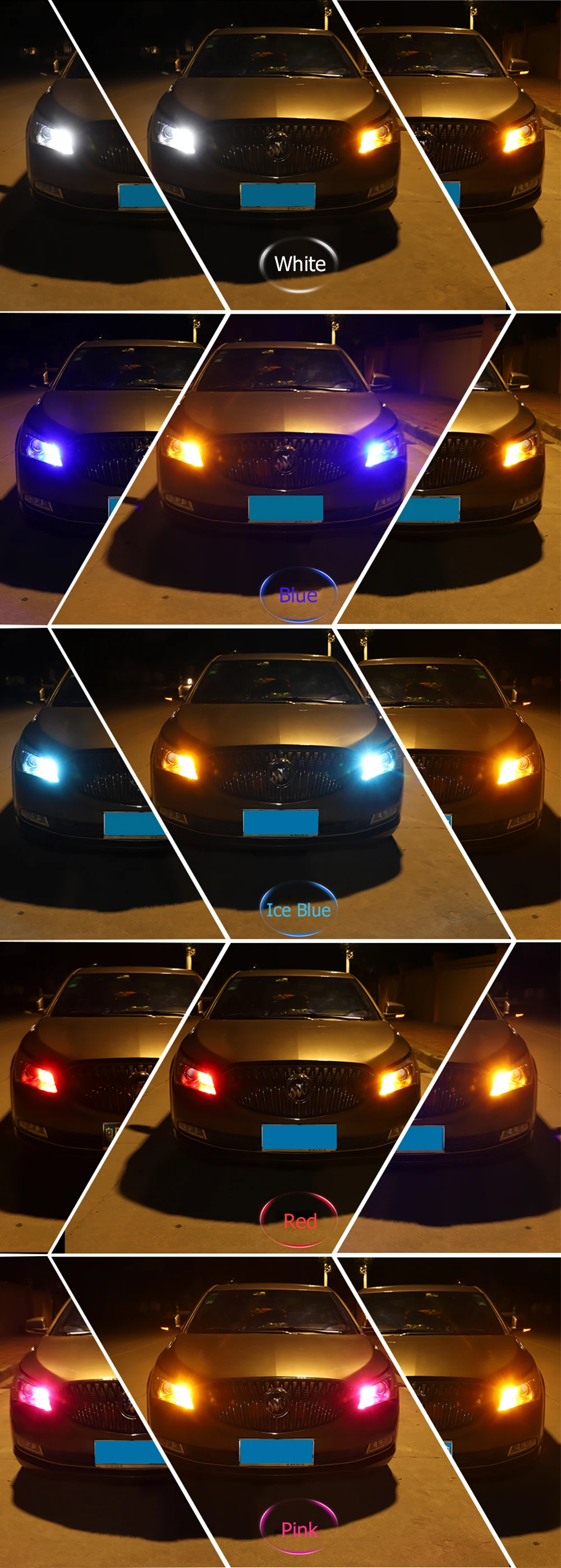 Автомобильный светодиодный светильник указателей поворота 30 Вт COB T20 7440 WY21W drl Светодиодный дневной ходовой свет drl светильник поворота белый желтый розовый, ледяной голубой красный