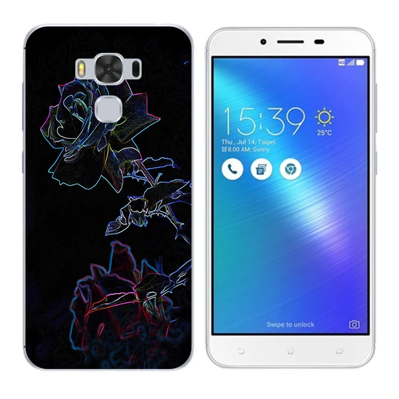Чехол для ASUS Zenfone 3 Max ZC553KL чехол с принтом &quotдиск&quot Мягкие силиконовые сумки Fundas