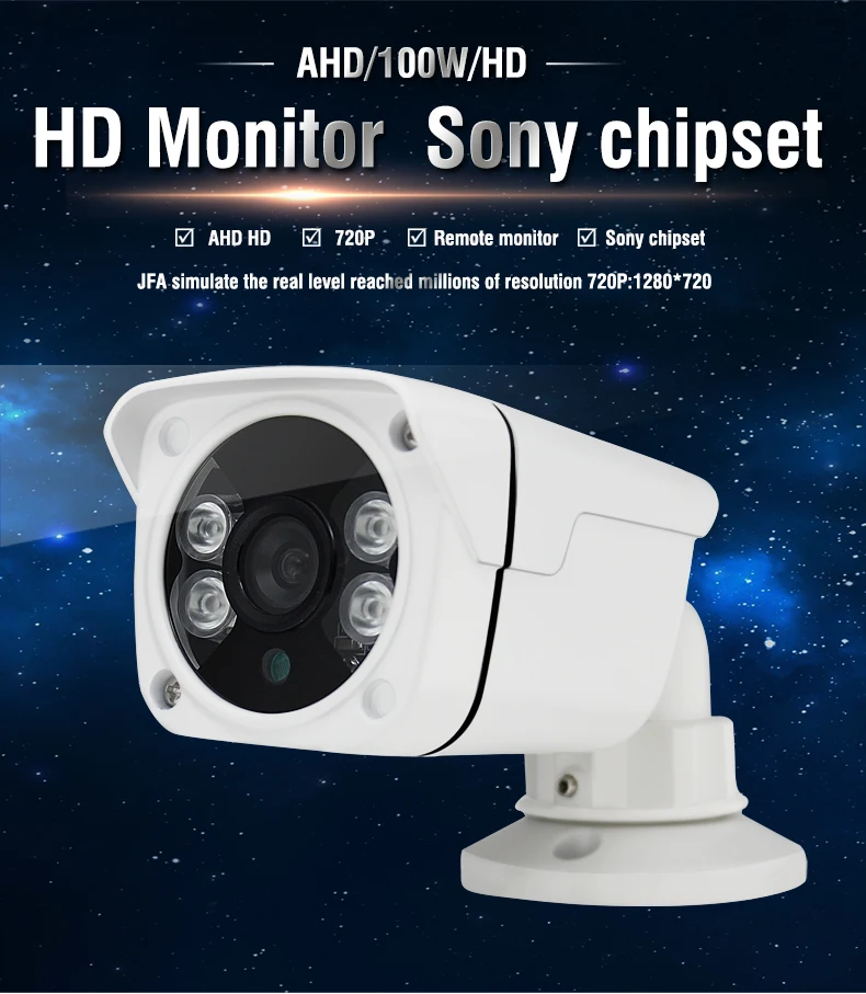 ELAF HD AHD Bullet Camera Home Security Infrared 720P 1.0MP Night vision Video Surveillance CCTV IR | Безопасность и защита