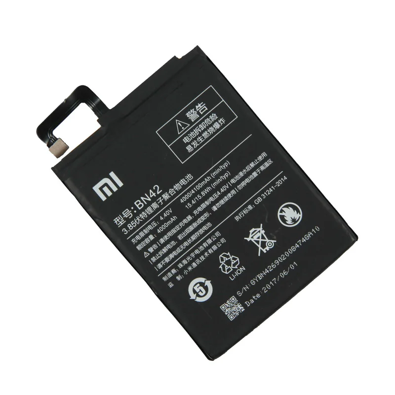 Оригинальный телефон Xiaomi BN42 аккумулятор большой емкости для xiaomi Redmi 4 4000 мАч |
