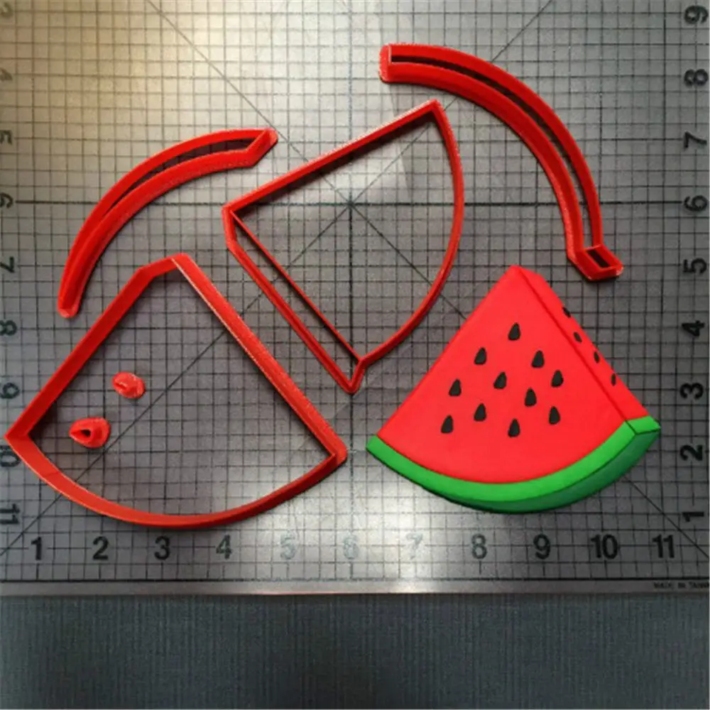 Набор инструментов для украшения торта с 3D-принтом LUC фруктов арбуза печенья на