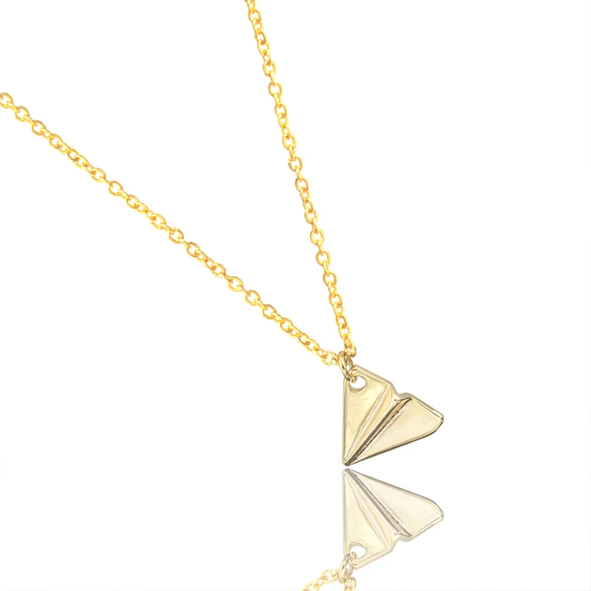 Великолепная сказка современные ювелирные изделия Vintage Collier Femme бумажный самолет