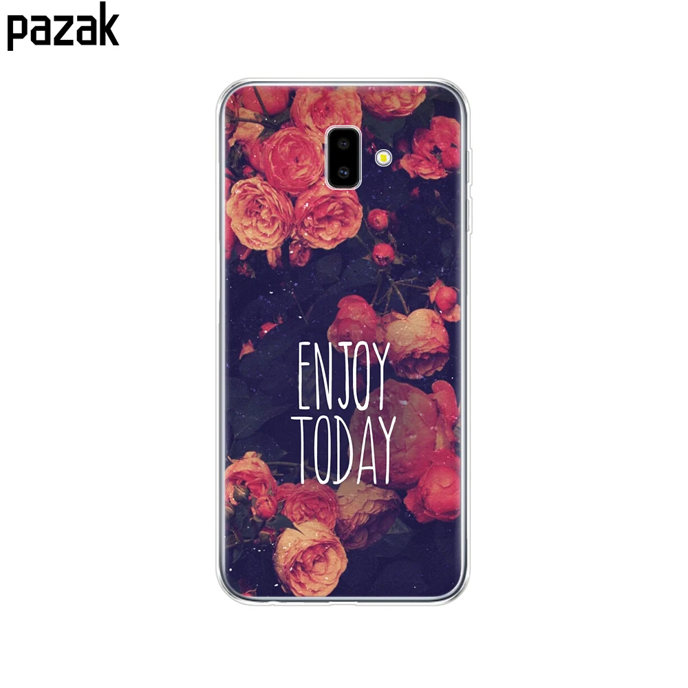 52402 Для samsung J6 J6+ чехол coque мягкий чехол из термополиуретана и силикона для samsung Galaxy J6Plus J 6 Plus J610 J610F Capas противоударный - Цвет: 52402