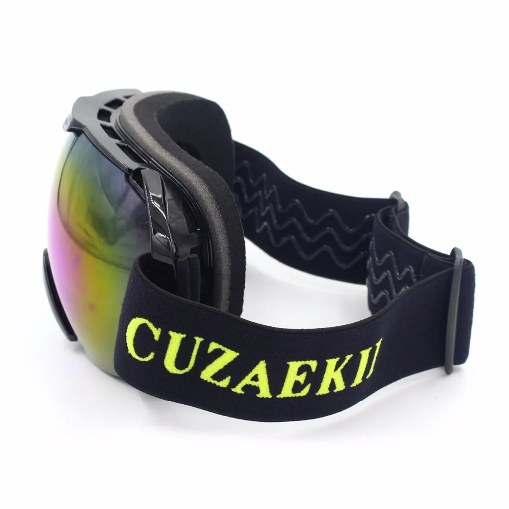 Cuzaekii HX 012 лыжные Сноубординг очки UV400 Анти туман двойные линзы снегоход Лыжный