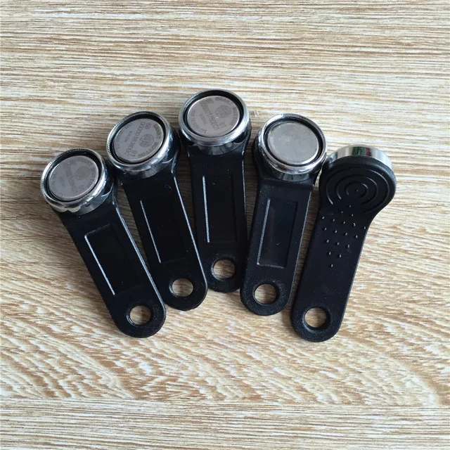 5 шт./лот Ibutton DS1990A-F5 TM1990 с магнитным кольцом и черной ручкой | Безопасность защита