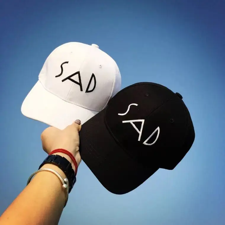 Chav &amp GRЕ бейсболка SAD Письмо Snapback шляпа шлем для папы Кости Gorras Повседневная