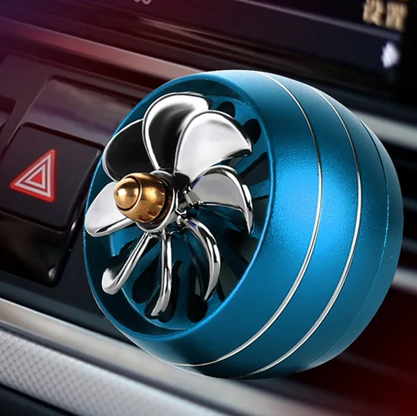 Blue Универсальный автомобильный освежитель воздуха, светодиодный освежитель воздуха, автомобильный ароматизатор, ароматизатор, парфюм, Клипса-диффузор, автомобильный Кондиционер, выход товара - Название цвета: Blue