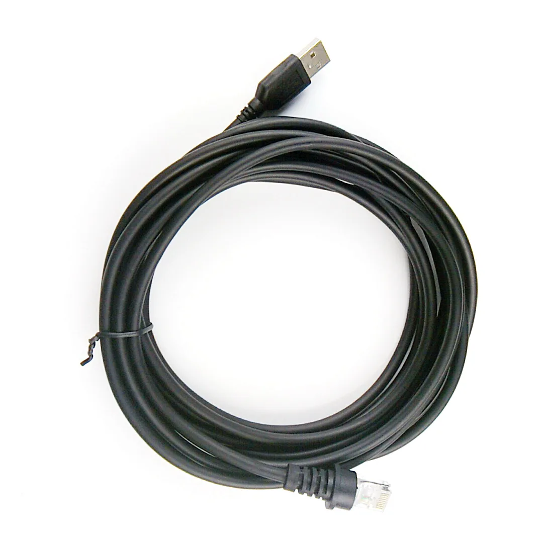 2 шт. сканер штрих кода USB кабель 5 м (17 футов) для Honeywell Metrologic MS7120/5145/1690/9450 интерфейс