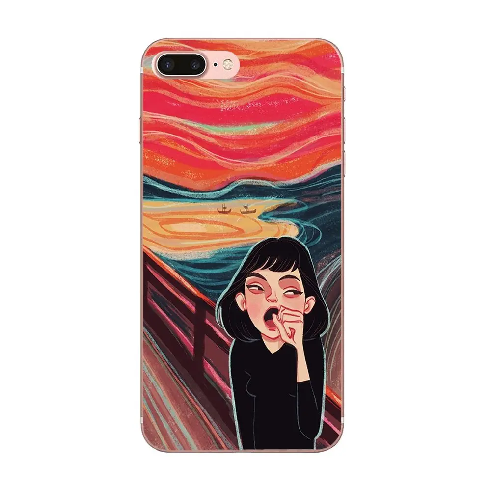 Ван Гог Звездная ночь звезда панда Рик для Moto G G2 G3 G4 G5 G6 G7 HTC 530 626 628 630 816 820 One A9 M7 M8 M9