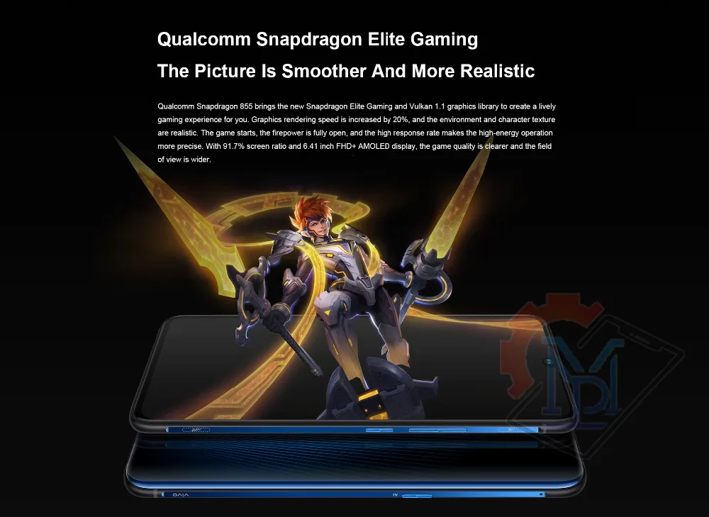 Vivo iQOO мобильный телефон 6,4" AMOLED 6G/8G/12G ram 128G/256G Восьмиядерный Snapdragon 855 Android 9 4000mAh NFC Смартфон