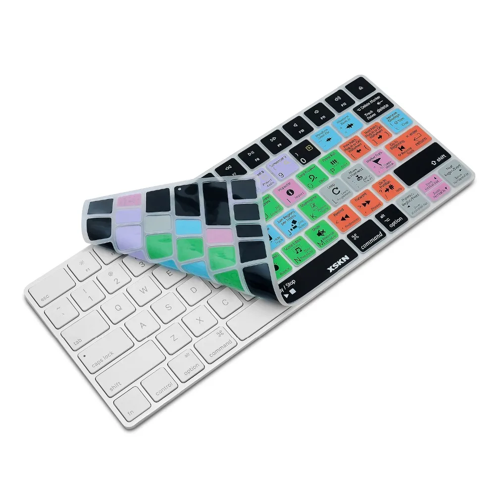 XSKN для кожи клавиатуры Logic Pro X Apple iMac Magic Keyboard английские быстрые клавиши