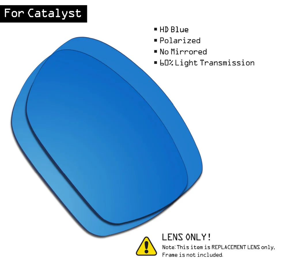 

Сменные линзы для солнцезащитных очков SmartVLT для Окли Catalyst-HD Blue