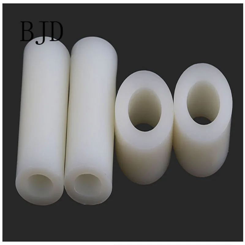 50 шт. M5 ABS Rround противостояние металлические белые нейлоновые без резьбы круглые