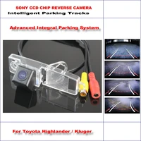 car reverse camera for toyota highlanderkluger 2006 2014 rear view backup dynamic guidance tracks intelligentized cam