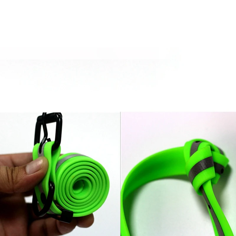 Регулируемые ошейники для собак водонепроницаемый светоотражающий силиконовый