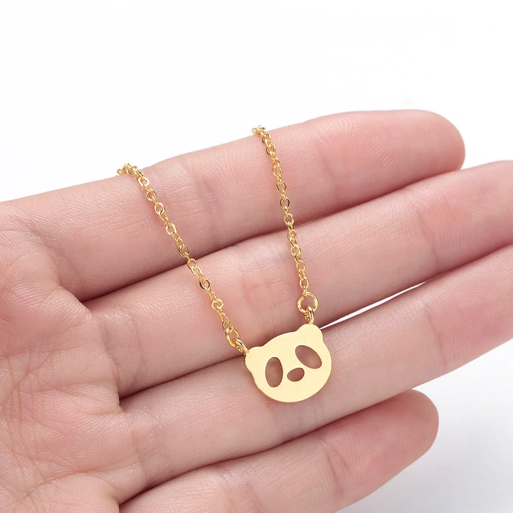 Ожерелье талисман в виде животного панды миниатюрное милое ювелирное изделие