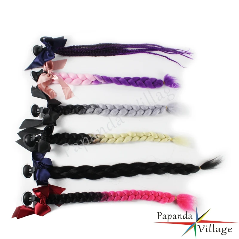 Шлем Papanda с переходом цветов многоцветный градиентный шлем косичками хвост для