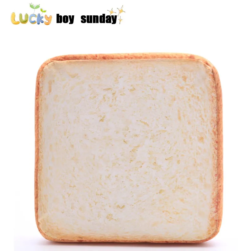 one piece bread plush pillow &ampcushion stuffed soft toy simulation food doll chair cushion sofa decoration kids toys |