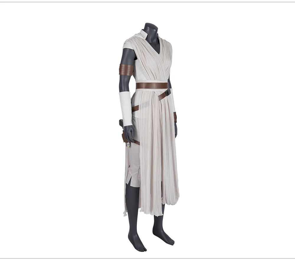 Rey Costume Star Wars 9 The Rise of Skywalker Cosplay Halloween Adult Superhero Jedi Rey Outfit Cosplay Boots Women Pants