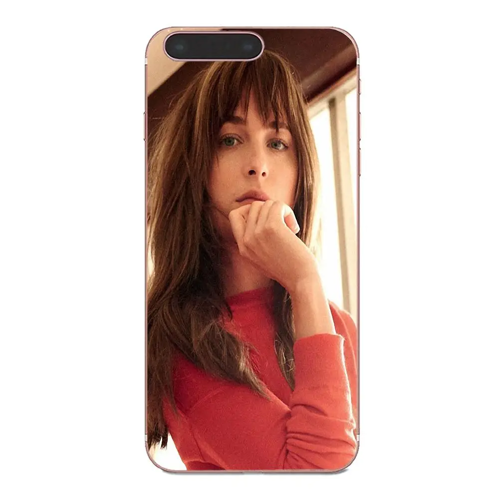 Милый серый чехол для телефона Fifty Shades Dakota Johnson Xiaomi Mi3 Mi4 Mi4C Mi4i Mi5 Mi 5S 5X 6 6X A1 Max Mix 2 Note 3 4