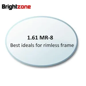 1,61 MR-8 Высокое качество индивидуальные без оправы очки оптические линзы асферические линзы для близорукости, очки для глаз линзы глазной