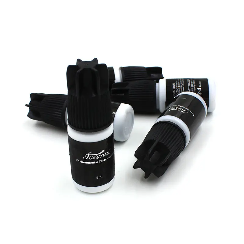 Профессиональный индивидуальный клей для ресниц 5 мл черных накладных без запаха