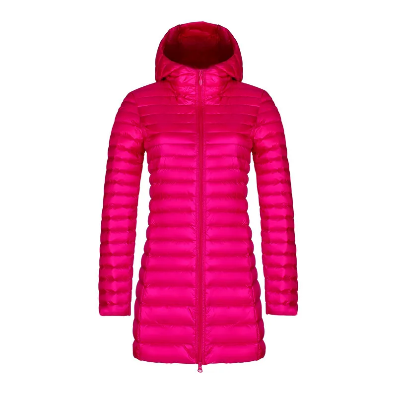 Женский пуховик на утином пуху длинная парка с капюшоном осень и зиму 2018 | Женская