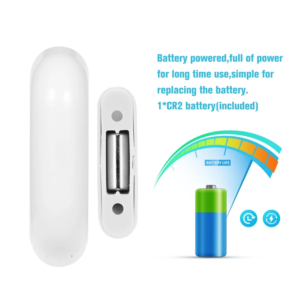 WiFi Door and Window Sensor Smart Security Alarm Doorbell Magnet Contact with App for Home Office Business Burglar Alert | Безопасность