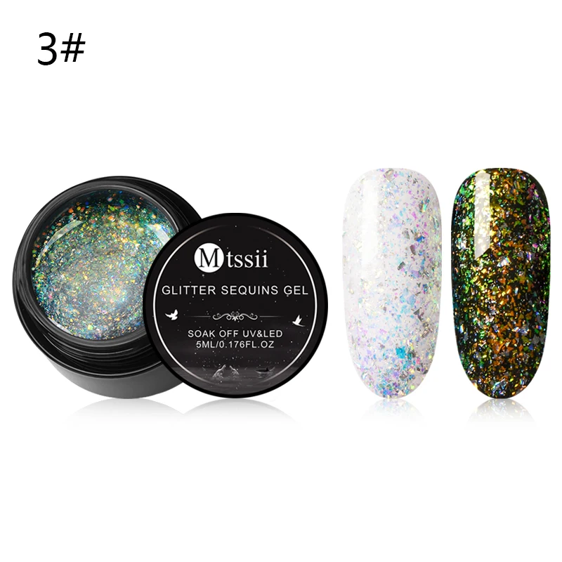 W6748 Mtssii блеск для губ Хамелеон Гель-лак UV Soak Off Nail Art Лак Стойкий цвет покрытие живопись гель 5 мл гель для ногтей с блестками лак - Цвет: W6748