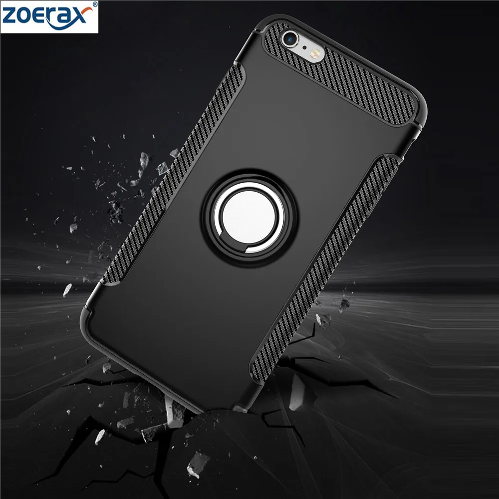 Zoerax Гибридный чехол для iPhone 6/6 S Plus Автомобильный держатель Подставка магнитная