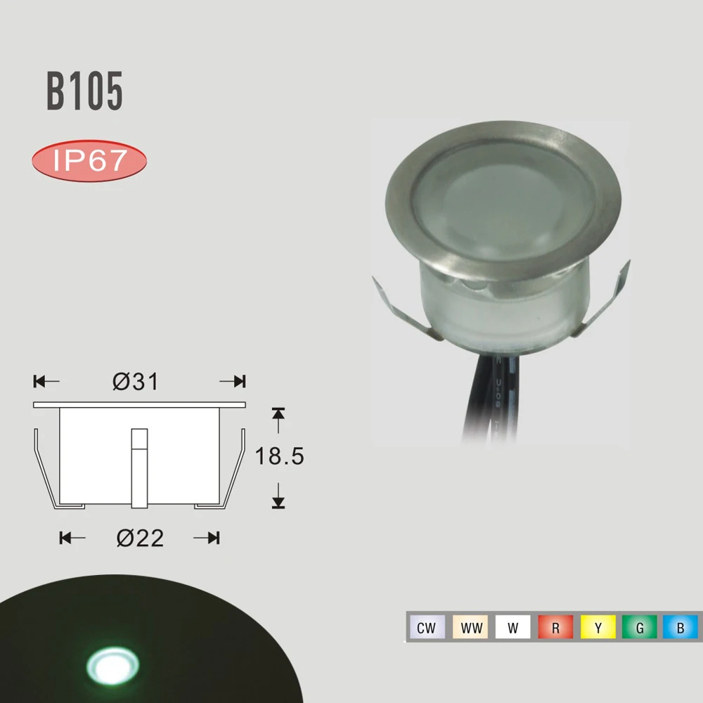 Светодиодная уличная лампа для внутреннего дворика водонепроницаемая IP67
