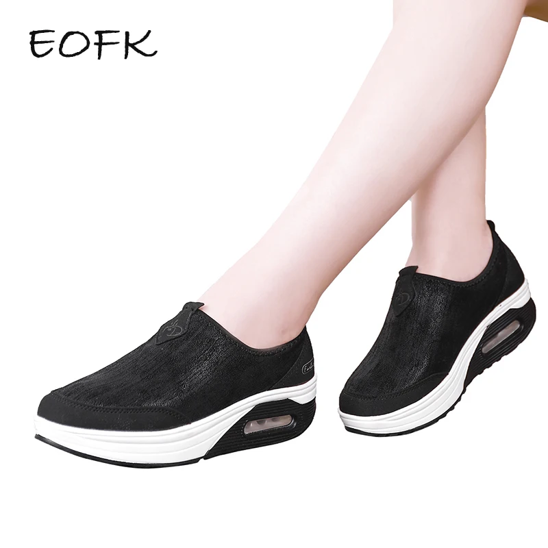 EOFK/Женская обувь на плоской платформе женские Зимние Мокасины с мехом zapatos mujer