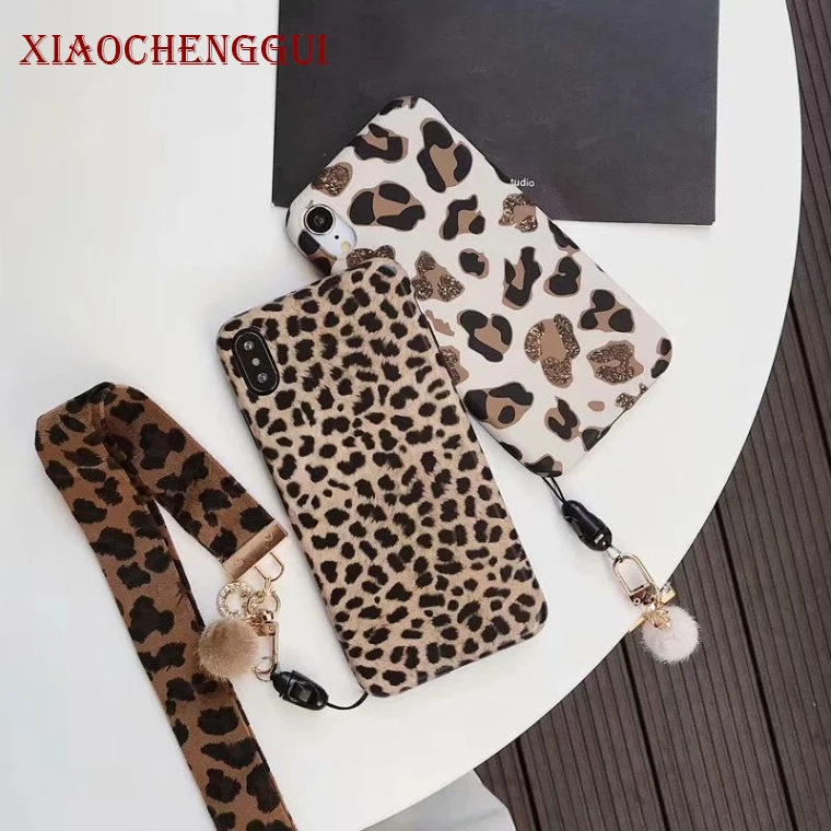 Модный мягкий силиконовый чехол с леопардовым принтом для телефона iPhone X XR XS Max 6 7 8