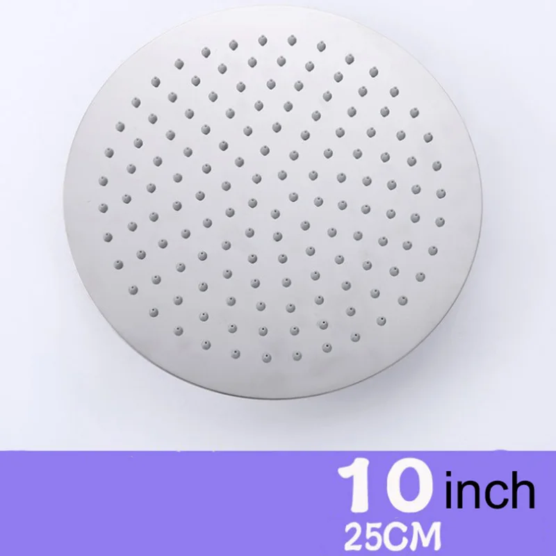 10c Shower Head Насадка для душа для ванной комнаты с наддувом, 12 дюймов, насадка для душа с водосберегающим распылителем, насадка для душа s Home 304, 20181225 из нержавеющей стали - Цвет: 10c Shower Head