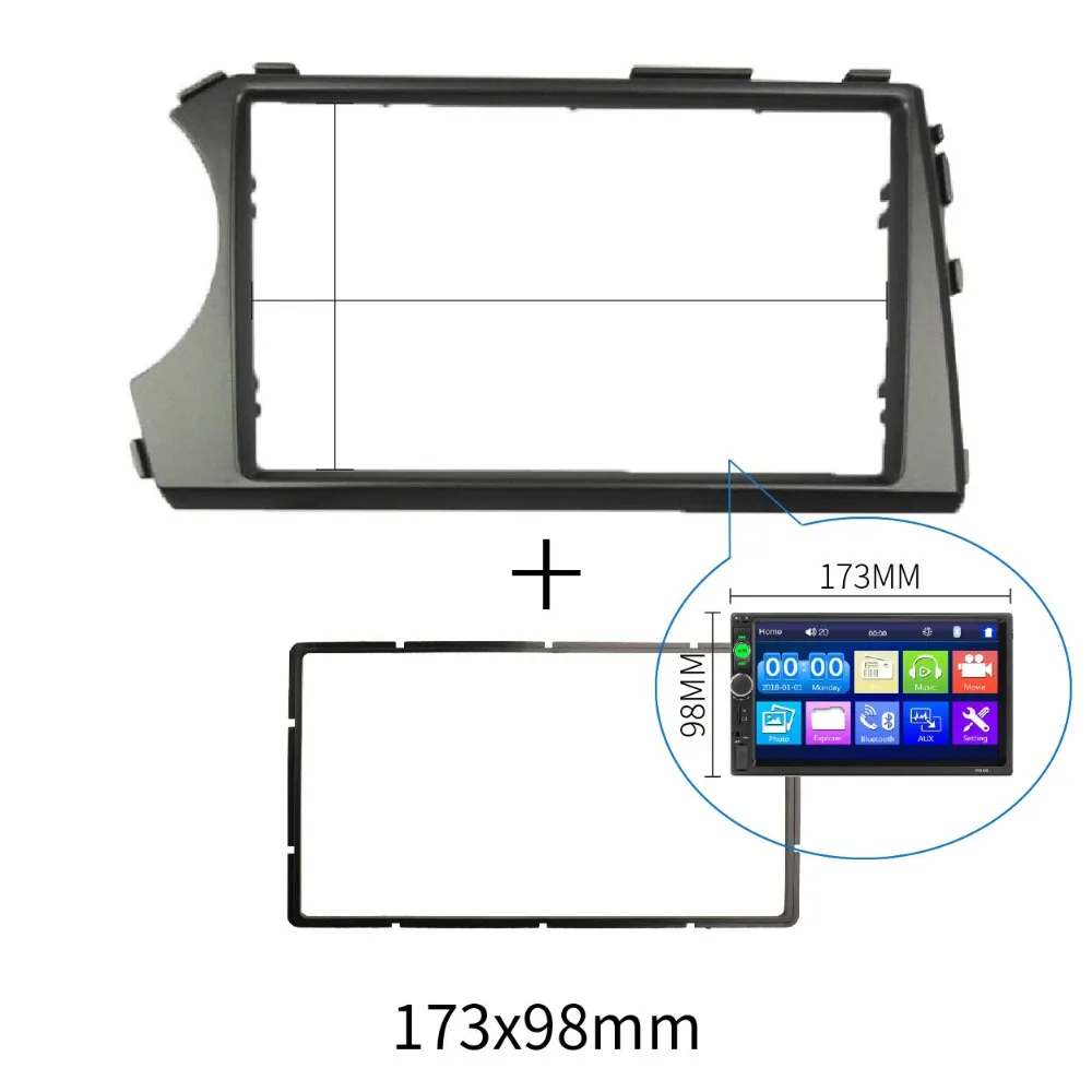 2 Din аудио панель для Ssang Yong Actyon 2006-2009 Kyron Радио gps DVD стерео CD панель приборная панель Установка отделка комплект рамки