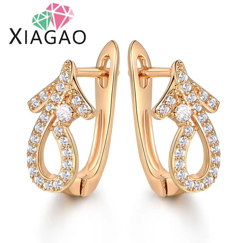 XIAGAO мода 2016 Дизайн Ювелирные изделия AAA кубический цирконий Кристалл Brincos серьги
