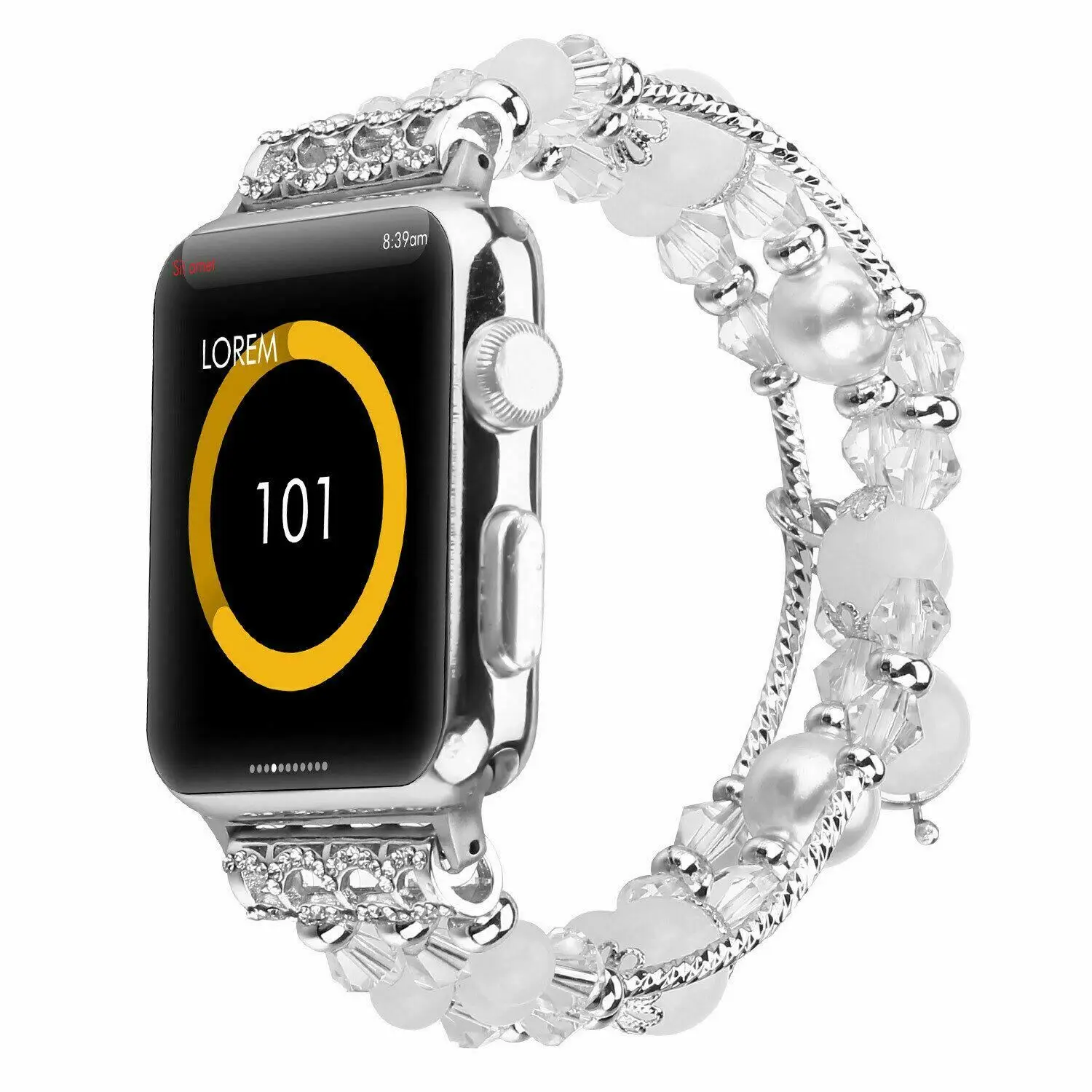 Перламутровый браслет ремешок для Apple Watch полоса 44/42 мм серия 4 3 2 1 ручной работы
