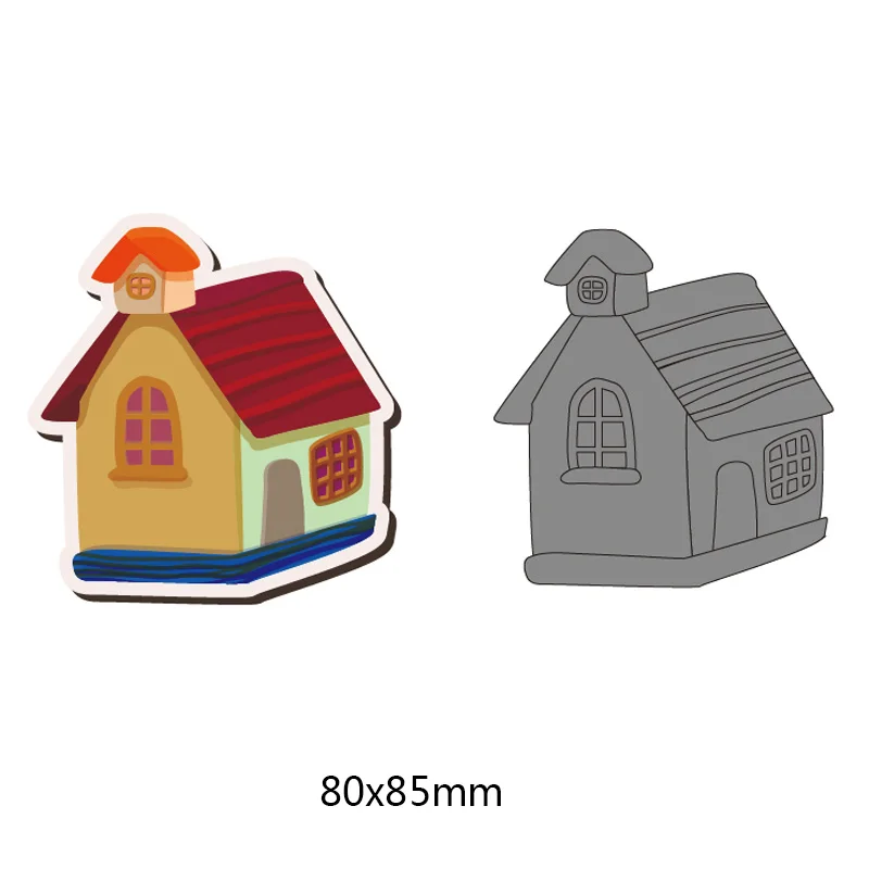 Building House Metal Steel Cutting Dies for DIY Scrapbook Album Creative Card Embossing Paper Craft Architecture Stamps New | Дом и сад