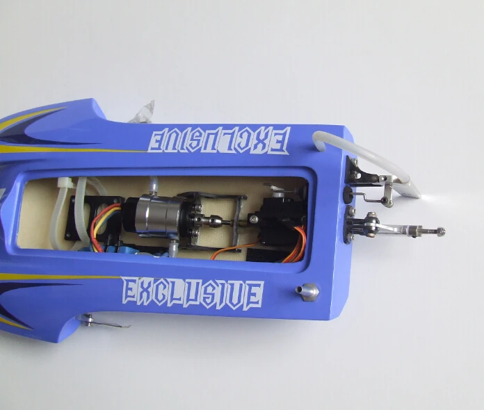 DT M380 молния Стекловолоконная бесщеточная радиоуправляемая лодка/катамаран с